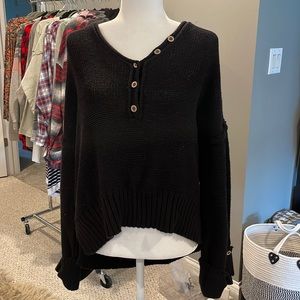 NWT Sz S By Together black knit top. Oversized fit